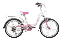 20" Novatrack (2022) Butterfly 20 6ск  белый/Фиолетовый  20SH6V.BUTTERFLY.VL22